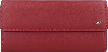 GOLDEN HEAD Wallet in Red: front