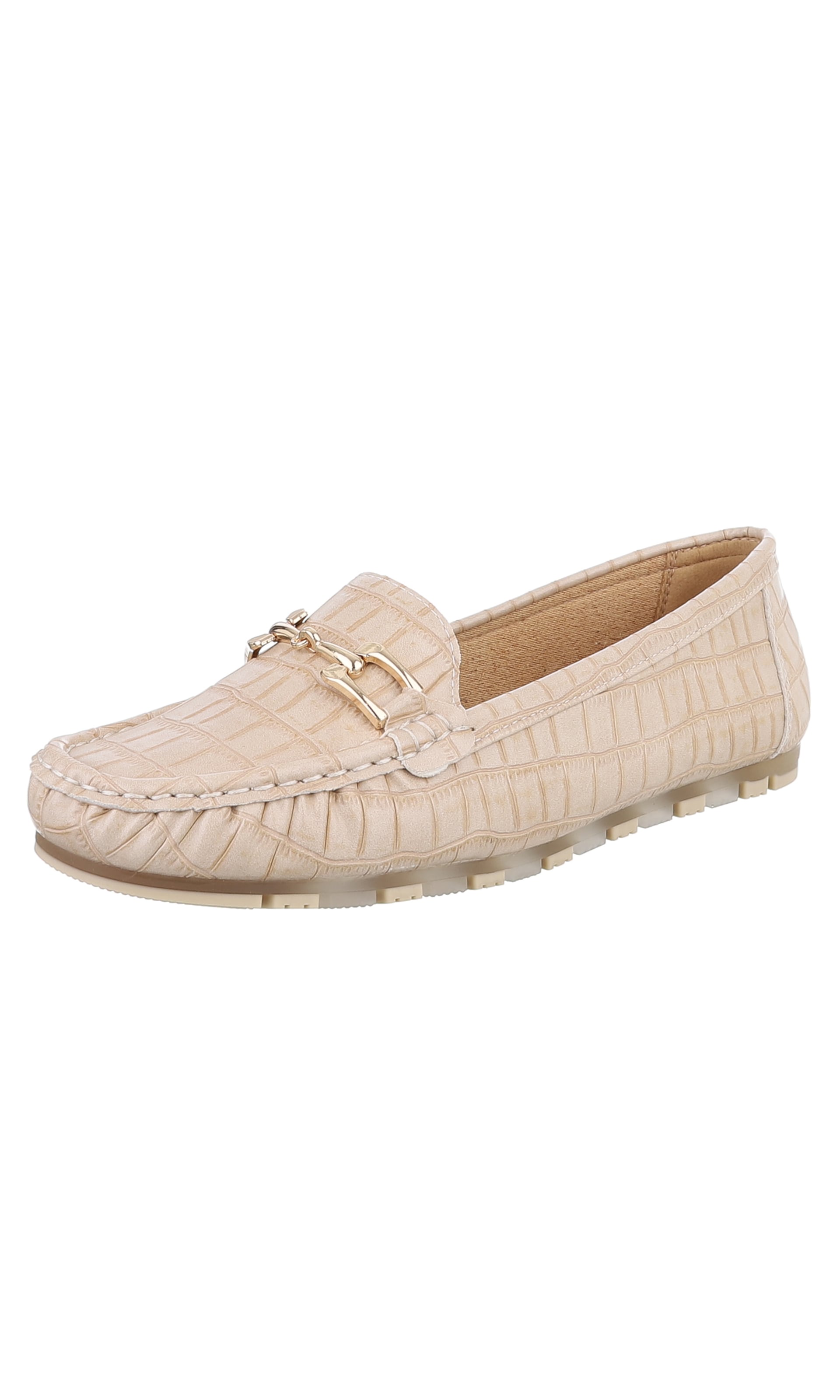 Ital-Design Slipper in Beige: Vorderseite