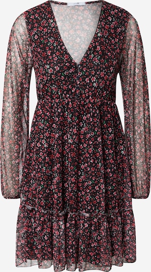Hailys Kleid 'Rosa' in creme / grasgrün / rot / schwarz, Produktansicht