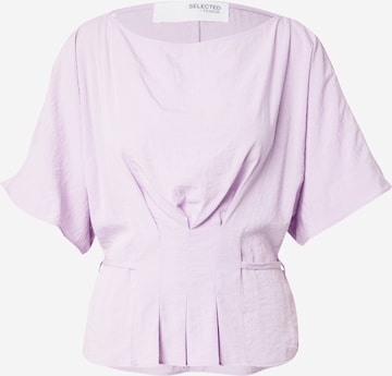 SELECTED Pusero 'SLFMATILDA' värissä lila: etupuoli