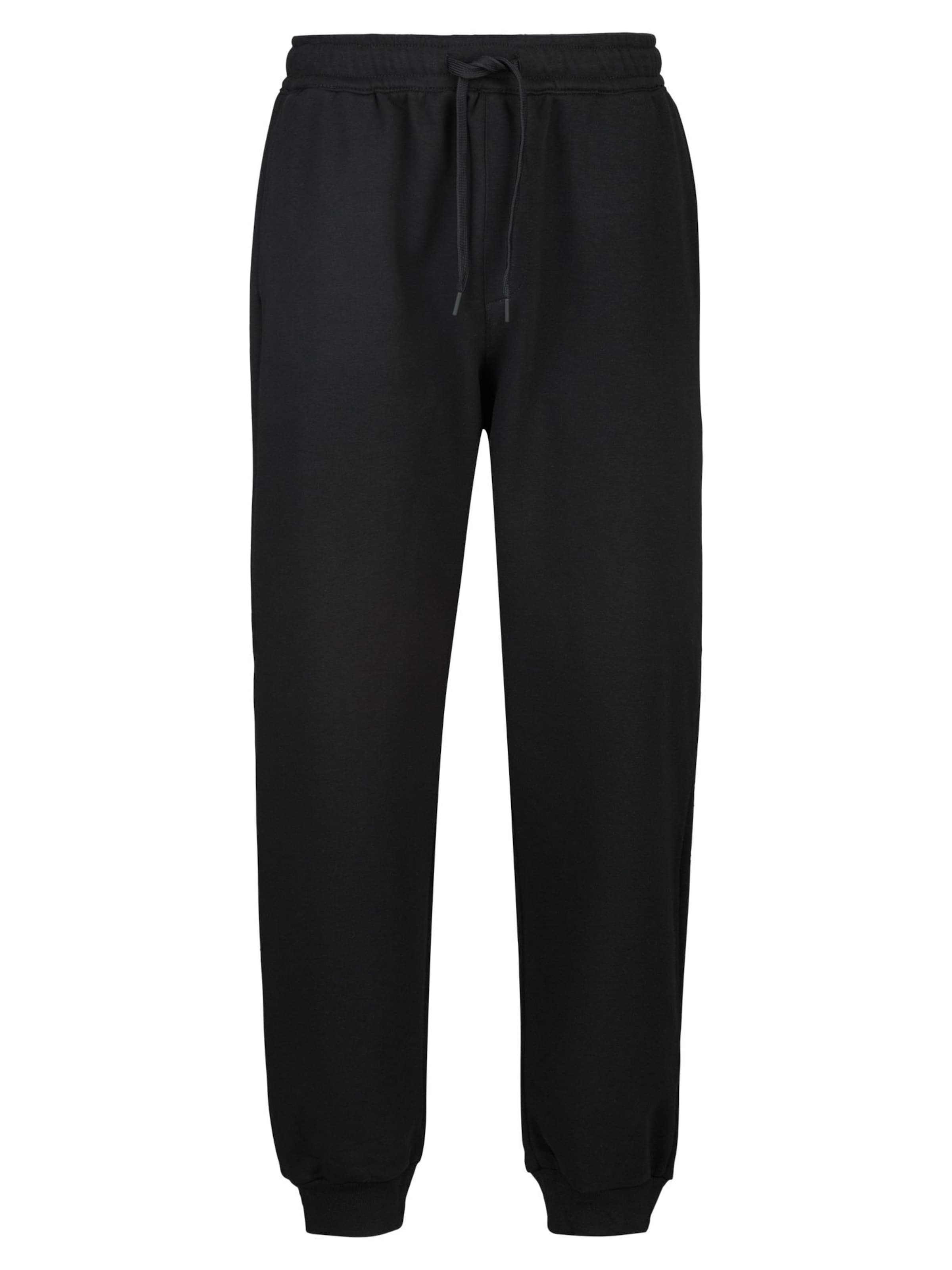 REPLAY Trousers ' FRENCH TERRY COTTON-POLY ' in Black: front