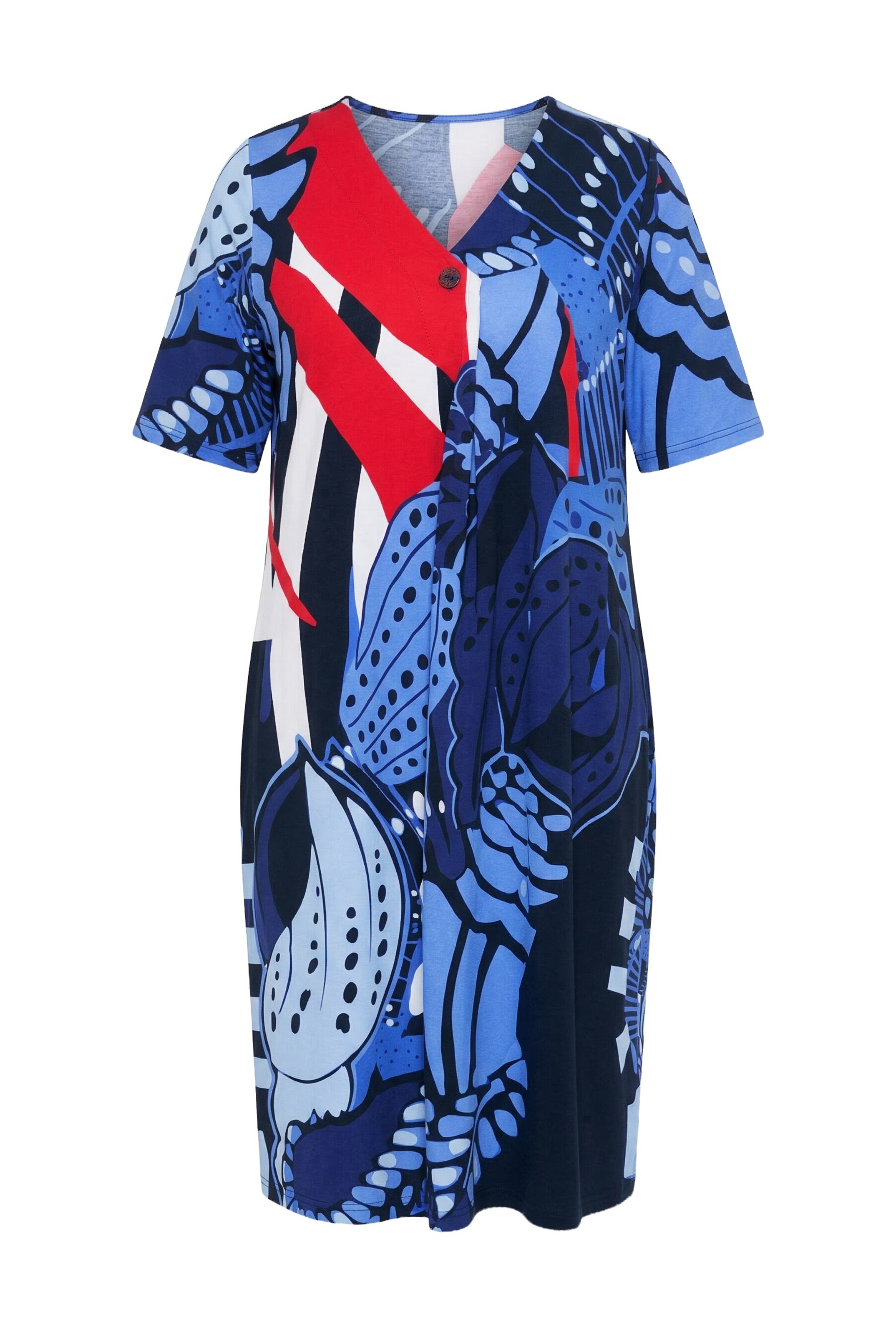 Ulla Popken Kleid in Blau: Vorderseite