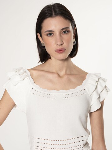 Pull-over Influencer en blanc