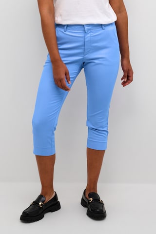 Kaffe Slimfit Broek 'Lea' in Blauw: voorkant