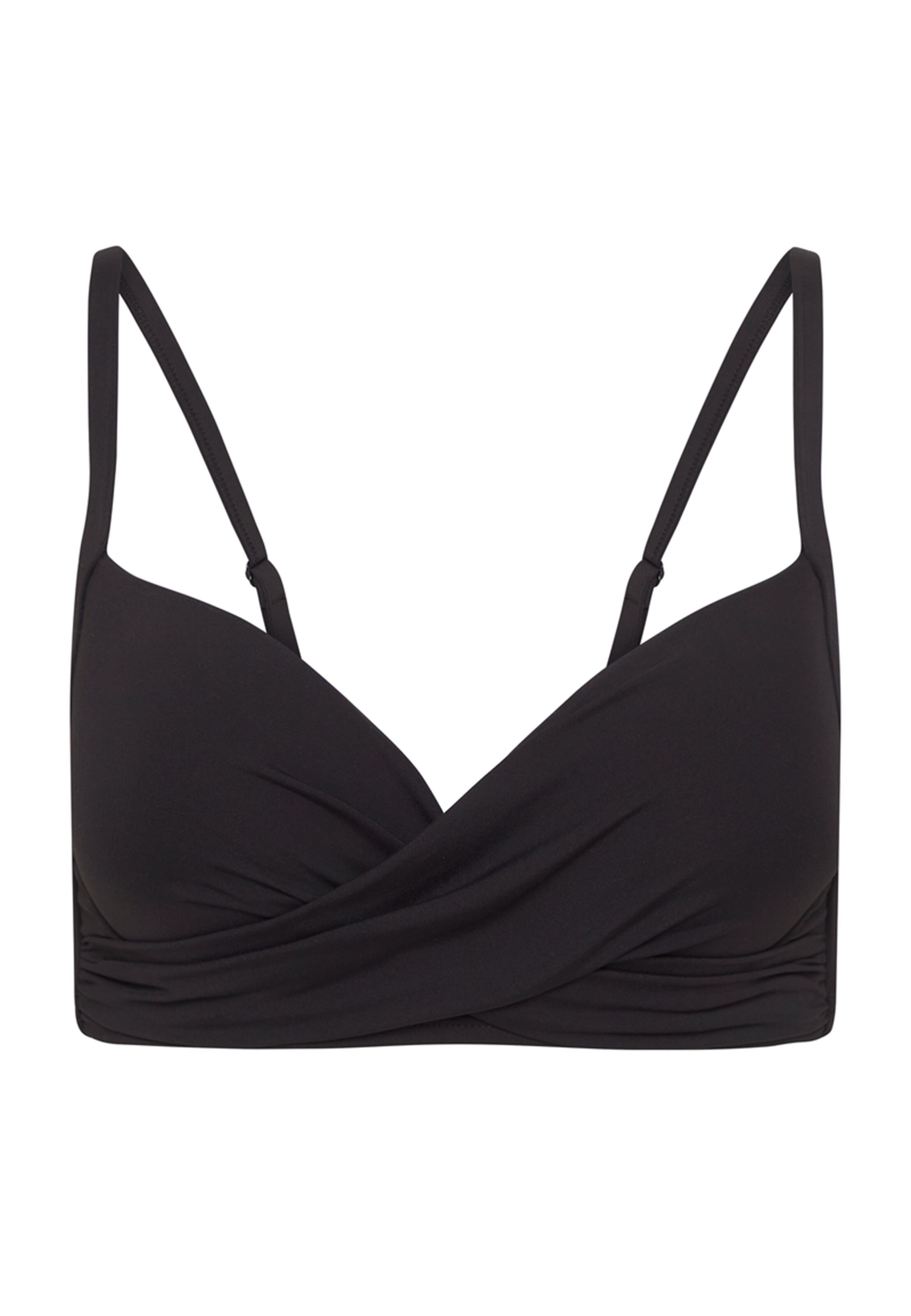 SEA LEVEL Push-up Bikinitop 'Essentials' in Zwart: voorkant
