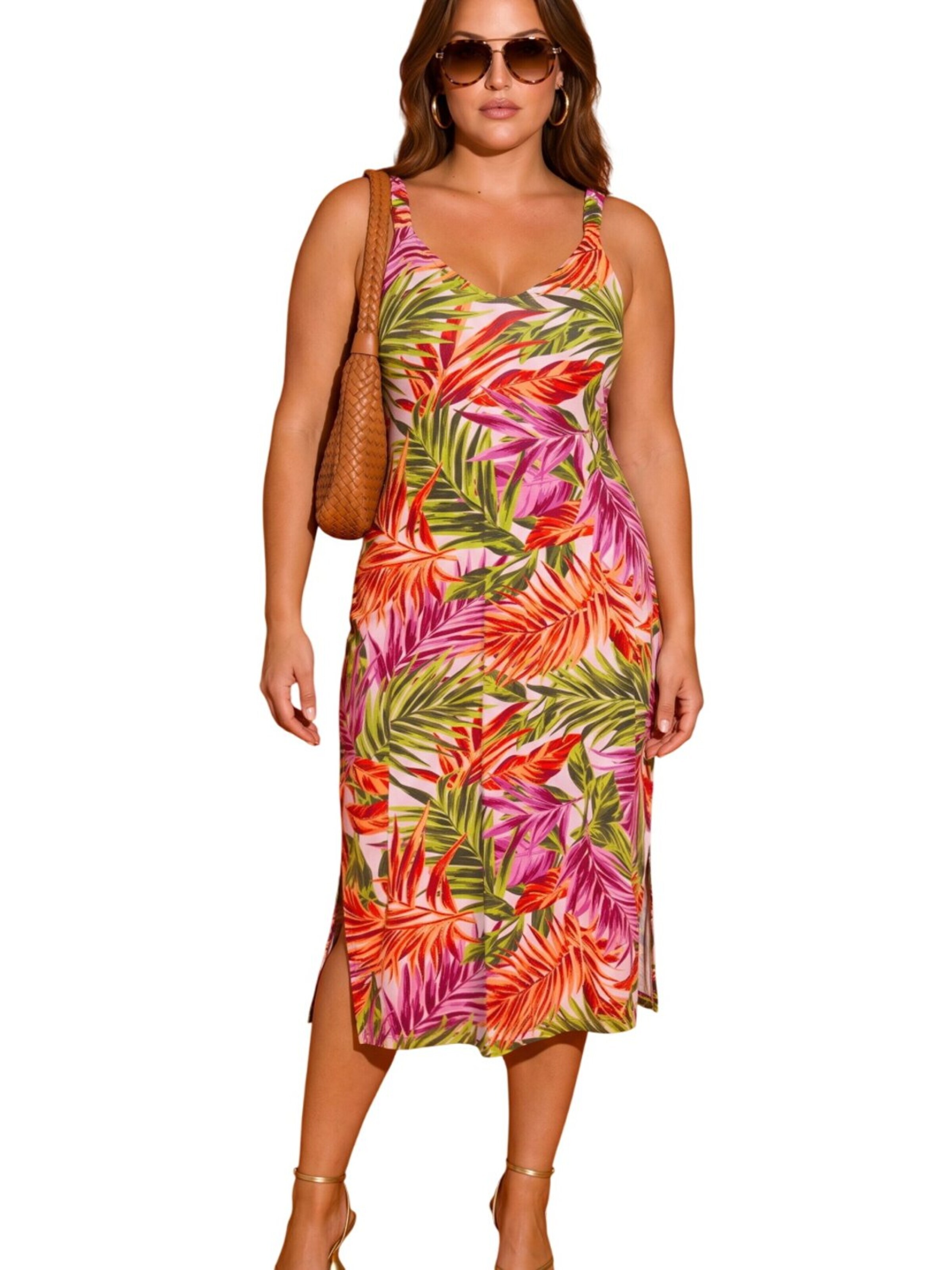 Shape Of You Dress in Mixed colours: front