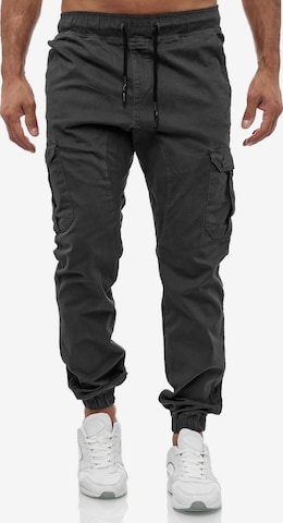 Tazzio Regular Cargobroek '16610' in Grijs: voorkant