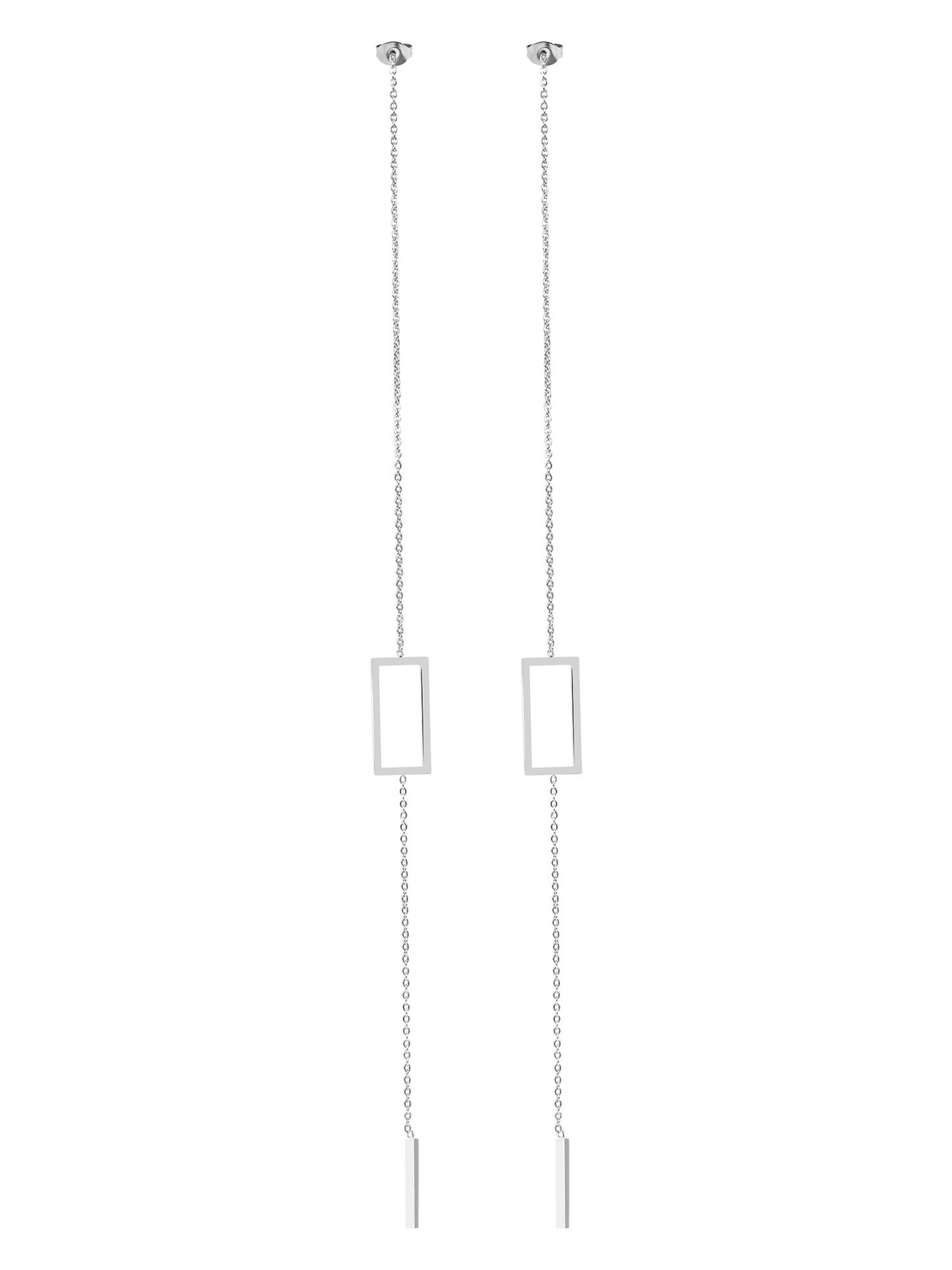 Akzent Earrings 'Vilte, langlebig' in Silver: front