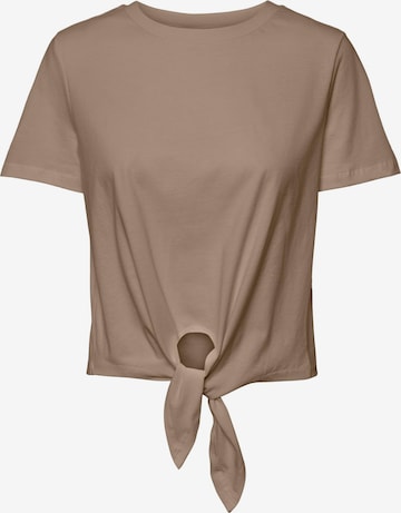 PIECES Shirt 'TIA' in Beige: voorkant