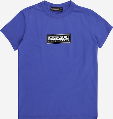 NAPAPIJRI T-shirt 'K S-CHAMOIS' i blå: framsida