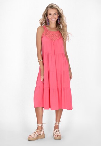 IZIA Kleid 'Boho' in Pink