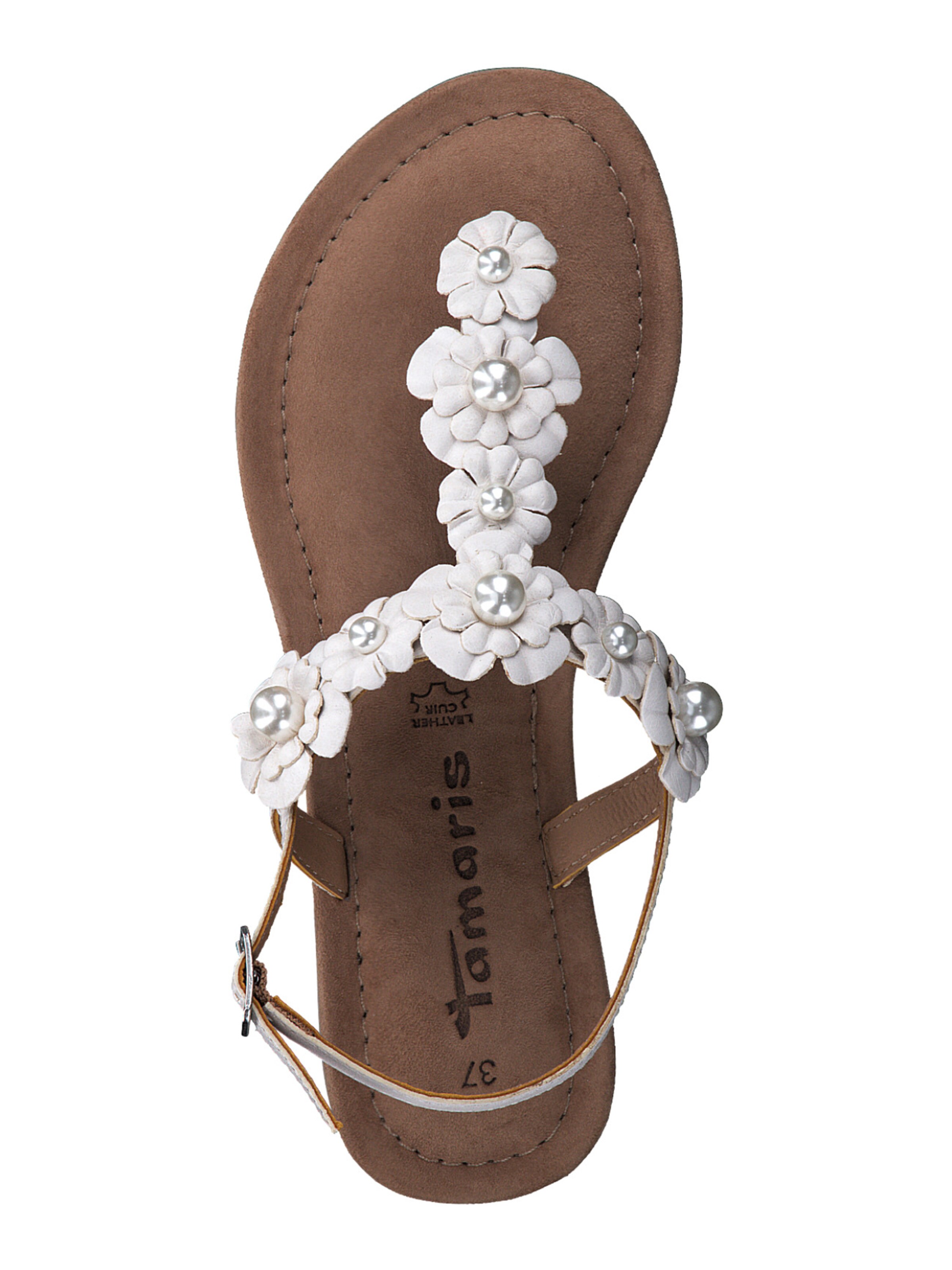 Tamaris Teenslipper in Wit ABOUT YOU