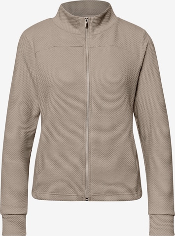 STREET ONE Knit Cardigan in Beige: front