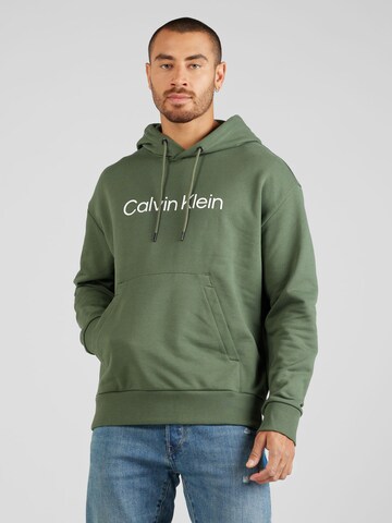 Calvin Klein كنزة رياضية 'HERO' بلون أخضر: الأمام