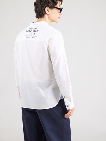 CAMP DAVID Regular fit Button Up Shirt in White
