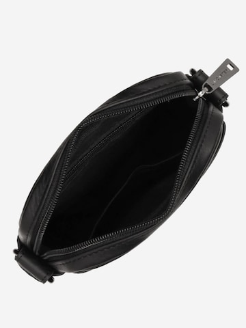 Sac à bandoulière 'Lancaster Sacoche Cuir SOFT VINTAGE' LANCASTER Paris en noir