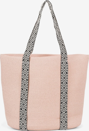 styleBREAKER Strandtasche 'Papierstroh Strandtasche Azteken Muster' in One Size in altrosa, Produktansicht