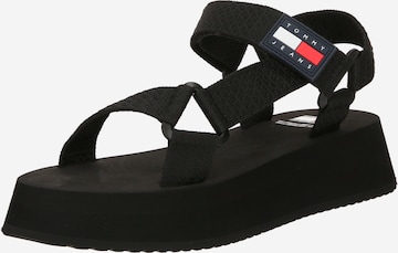 juoda Tommy Jeans Sandalai 'EVA': priekis