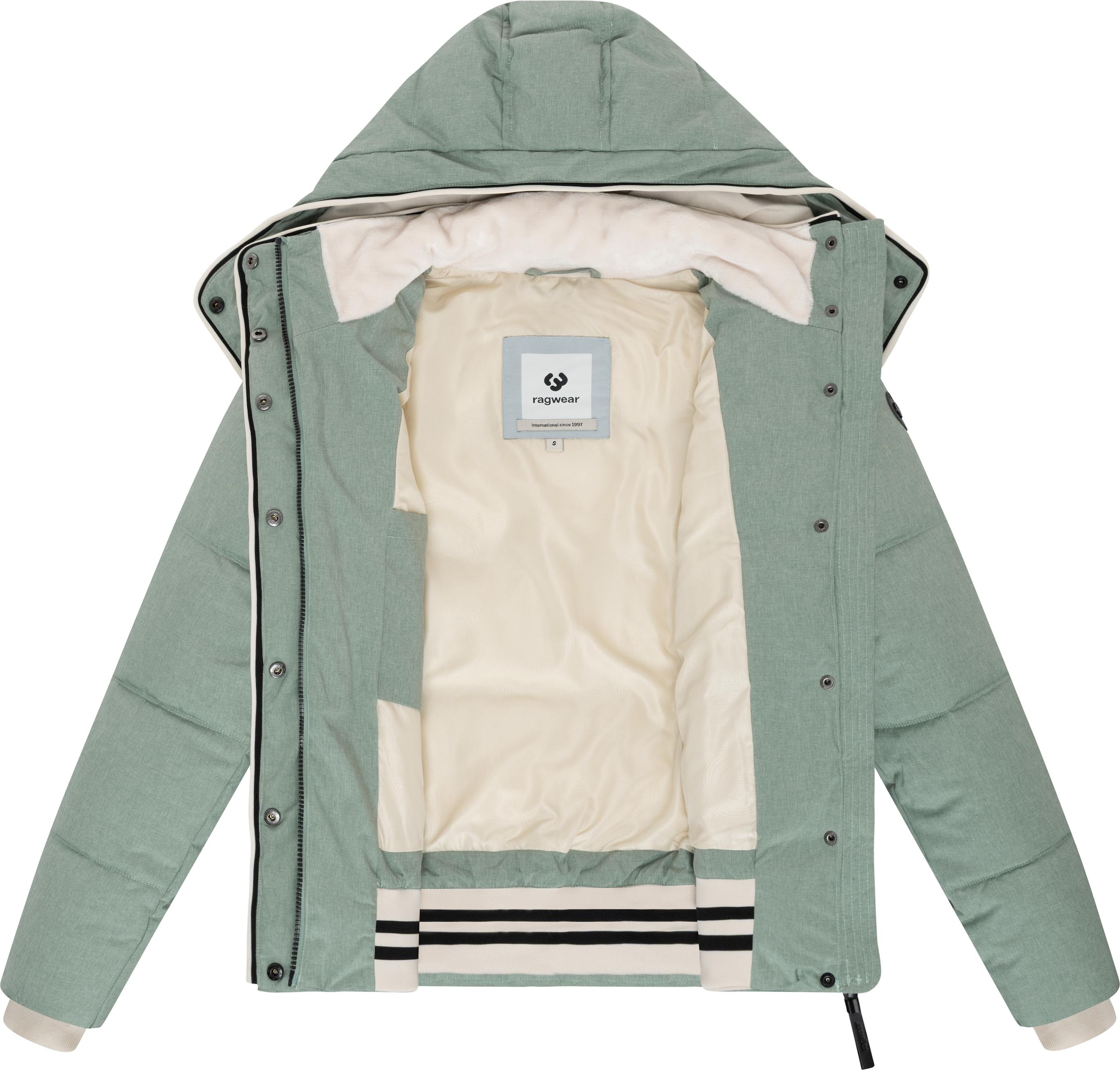 Ragwear Winter Jacket 'Gleama' in Green