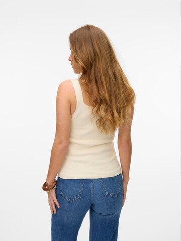 VERO MODA Knitted Top 'VMGold' in Beige