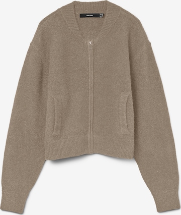 VERO MODA Knit cardigan 'VMHanna' in Brown: front