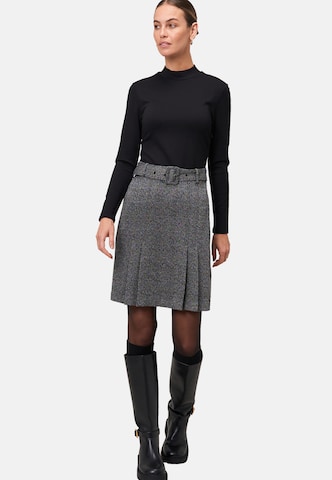 zero Minikleid 2 in 1 Optik Fischgrätenmuster in Schwarz