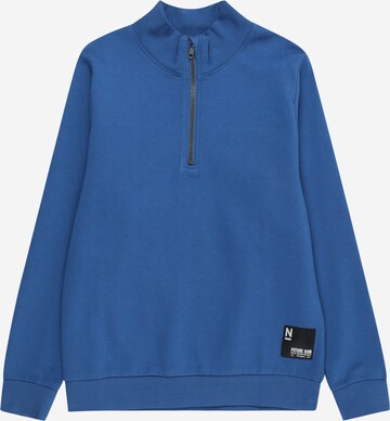 NAME IT - Sweatshirt 'TOBASTIAN' em azul: frente