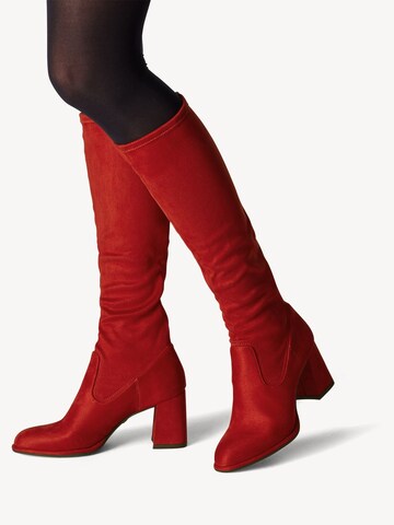 Tamaris Stiefel in Rot: Vorderseite