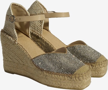 Desa Sandal 'Keilsandalen' in Beige: front