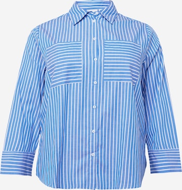 ONLY Carmakoma Bluse 'NAVITTA' in Blau: predná strana