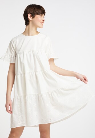 MYMO Лятна рокля в бяло: отпред