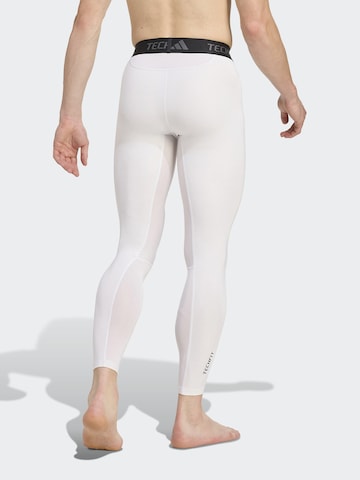 ADIDAS PERFORMANCE Skinny Sporthose in Weiß