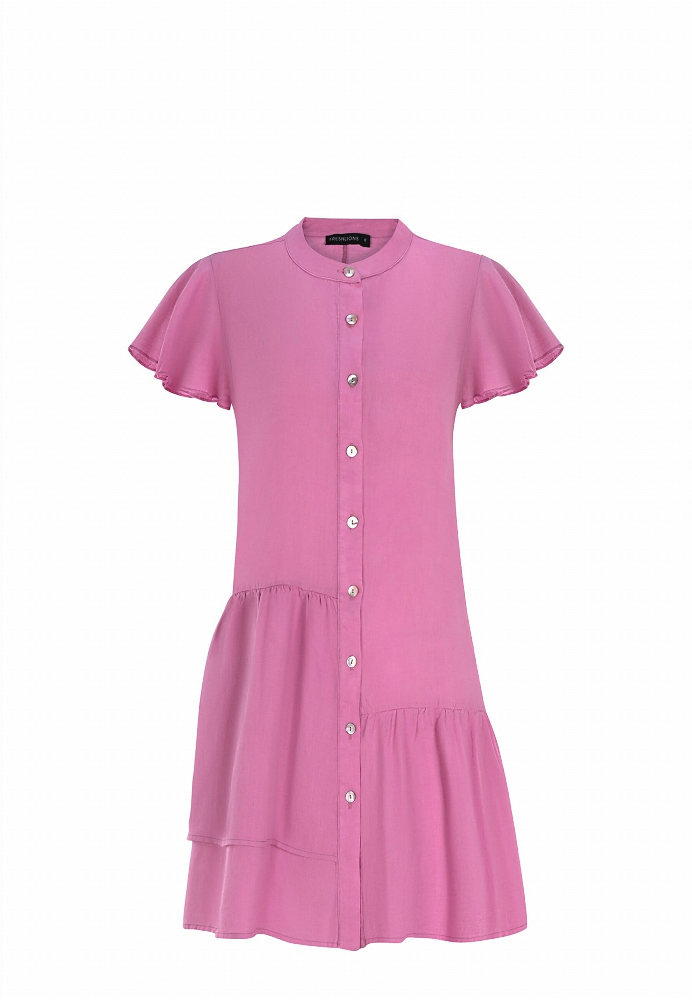 FRESHLIONS Blusenkleid 'Jolin' in Pink: Vorderseite