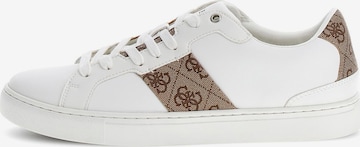 Sneaker low 'Todi' de la GUESS pe alb: față