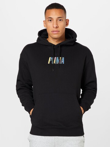 PUMA Sweatshirt in Schwarz: Vorderseite