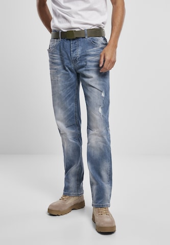 Brandit Regular Jeans 'Will' in Blauw: voorkant