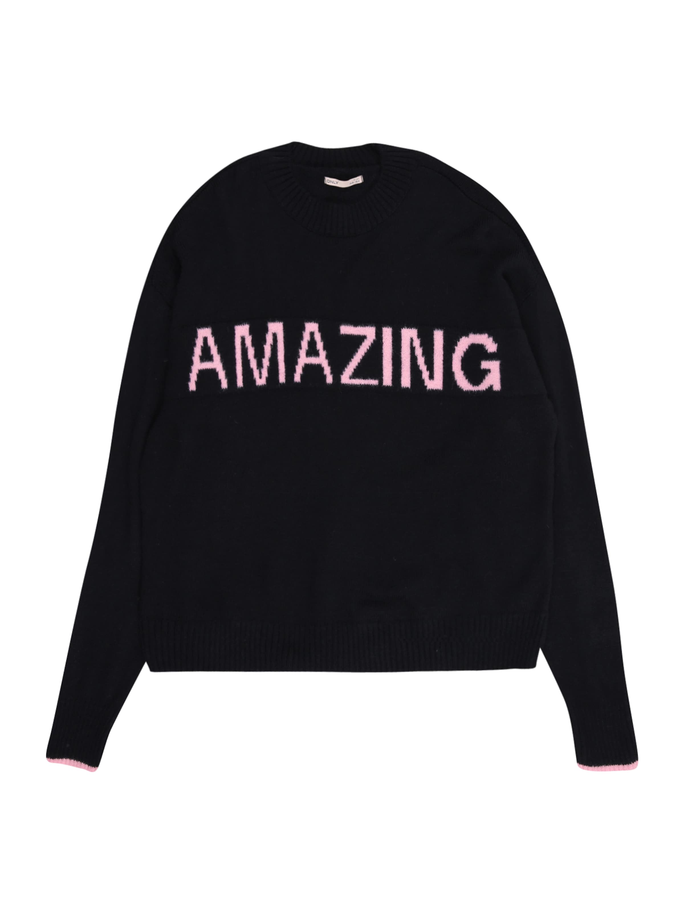 ONLY GIRLS Свитер 'Kogamour' в Черный: спереди