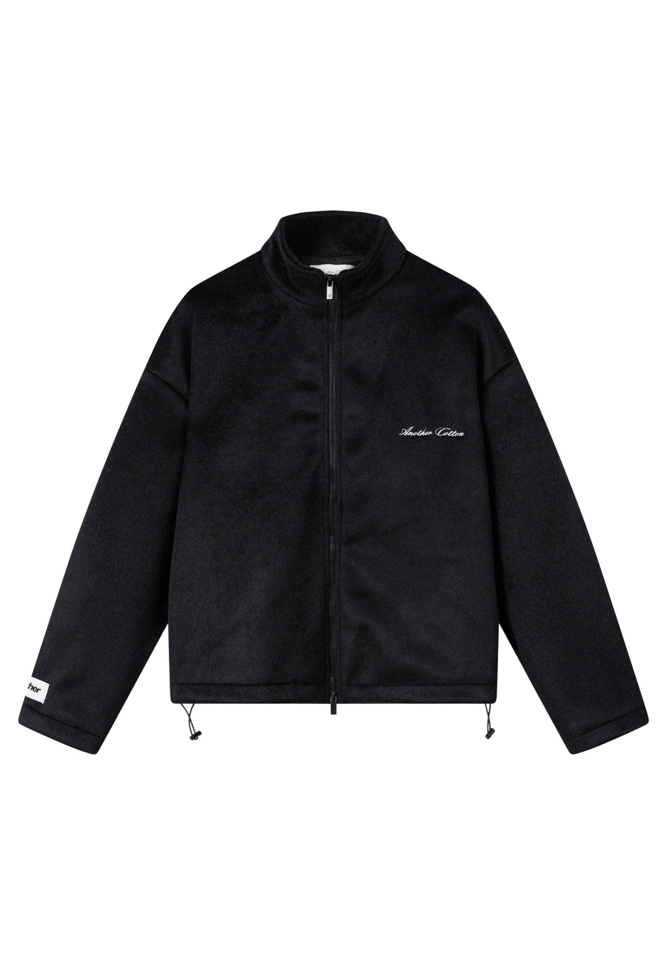 Another Cotton Lab - Chaqueta polar 'Premium' en negro: frente