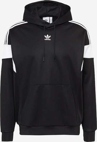 ADIDAS ORIGINALS Sweatshirt 'Adicolor Classics Cut Line' in Black: front