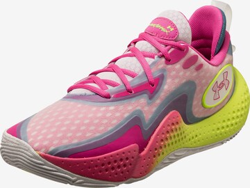 UNDER ARMOUR Athletic Shoes 'Spawn 5' in Pink: front
