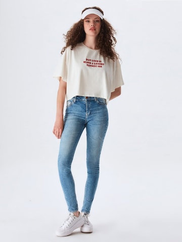 LTB Baggy Jeans 'Amy X' in Blauw: voorkant