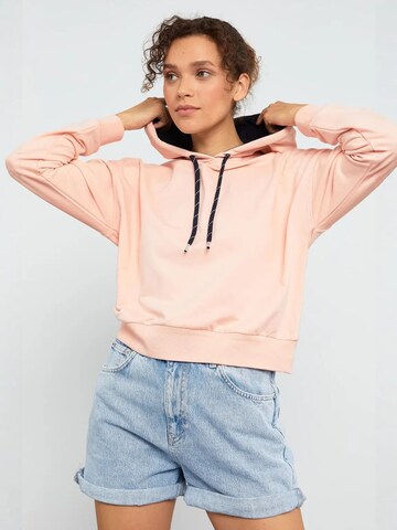Tommy LifeSweater majica 'Sweatshirts' - roza boja