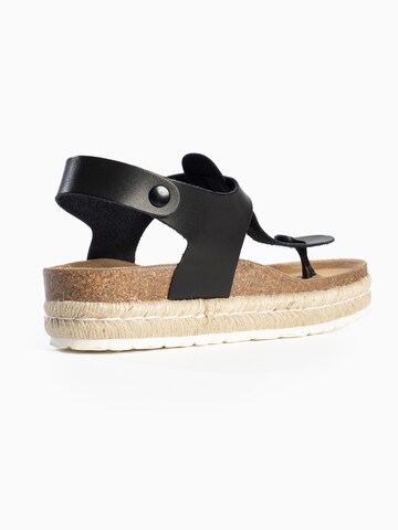 Bayton Teenslipper 'Celiane' in Zwart