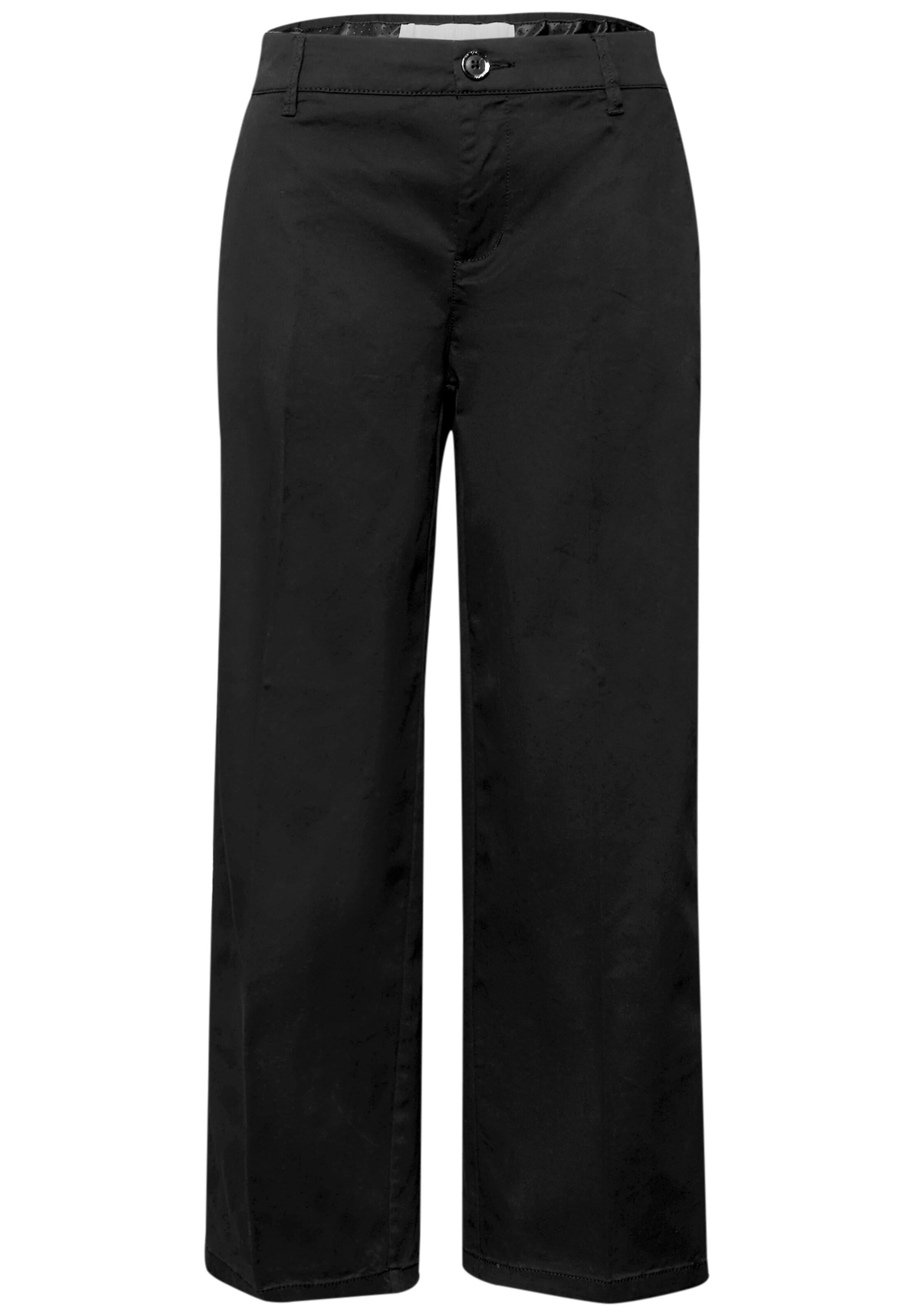 STREET ONE Pleated Pants in Black: front