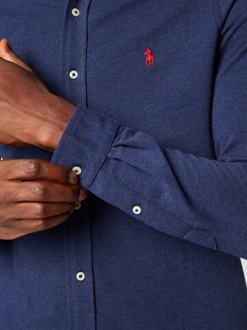 Coupe slim Chemise Polo Ralph Lauren en bleu