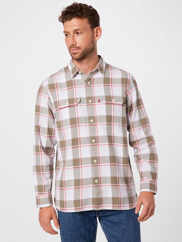 LEVI'S ® Comfort fit Button Up Shirt 'Jackson Worker' in Green: front