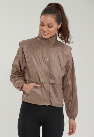 Athlecia Athletic Jacket in Brown: front