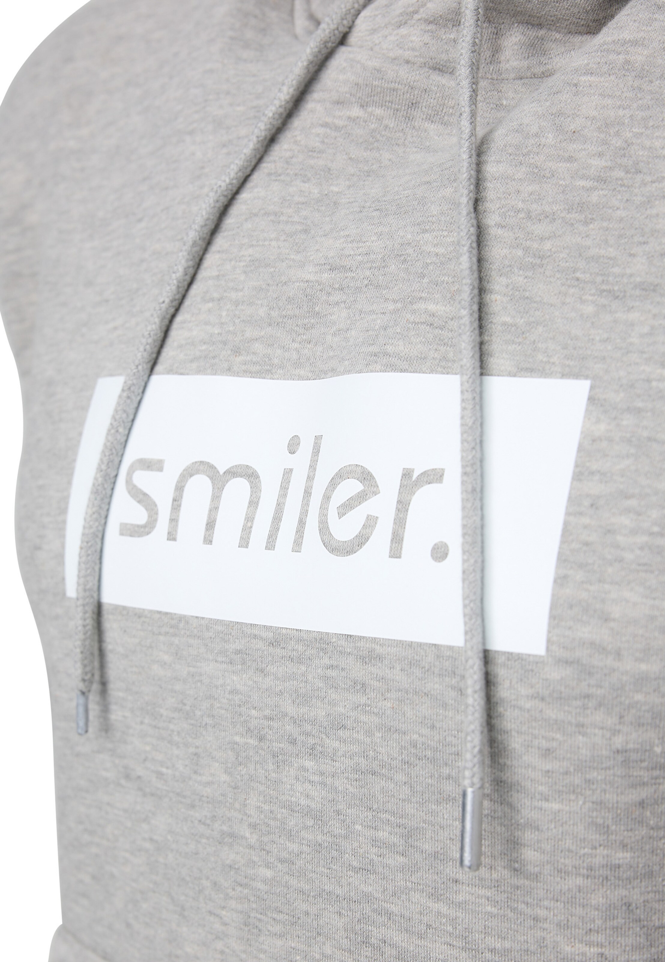 smiler. Sweatshirt 'Happy' in Grijs