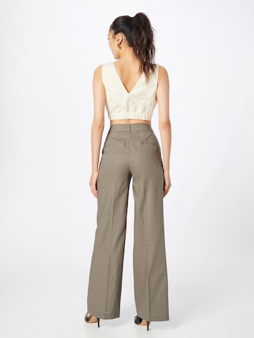 NA-KD Wide leg Pantalon in Groen