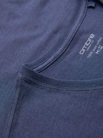 Ombre Shirt in Blauw